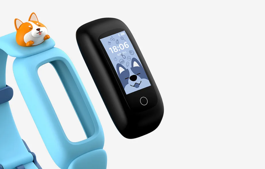 Havit M81 laste nutivõru, sinine – pulsijälgimine ja teavitused, 0,96″ TFT (160 × 80), Bluetooth 5.1, IP68, aku 5–7 päeva, 90 mAh, JYou PRO, PC/ABS/silikoon, loomakaunistused kaasas – 3