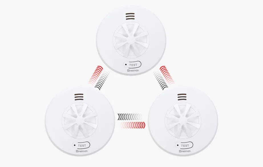 Heiman HM-5HW omavahel ühendatav traadita kuumaandur Tuya, 85 dB – kööki, katlaruumi ja garaaži – 3