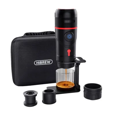 Kaasaskantav 3‑ühes espressomasin 15 bariga HiBREW H4 Premium, 80 W, 60 ml, Nespresso/Dolce Gusto ja jahvatatud kohv,