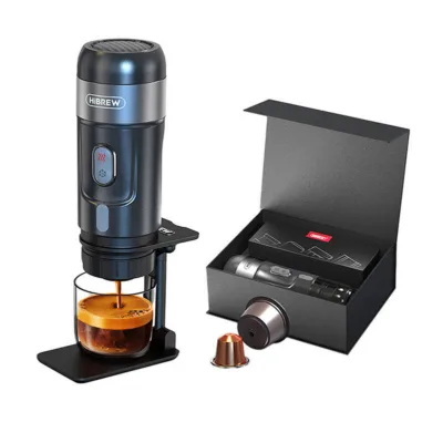Kaasaskantav 3-ühes espressomasin 15 bar HiBREW H4A, Nespresso/Dolce Gusto/jahvatatud kohv, 80 W, 12 V, 60 ml, kaasas