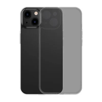 Kaitseümbris karastatud klaasist tagusega iPhone 13 Pro-le Baseus Frosted Glass Case, TPU servad, must, kaasas