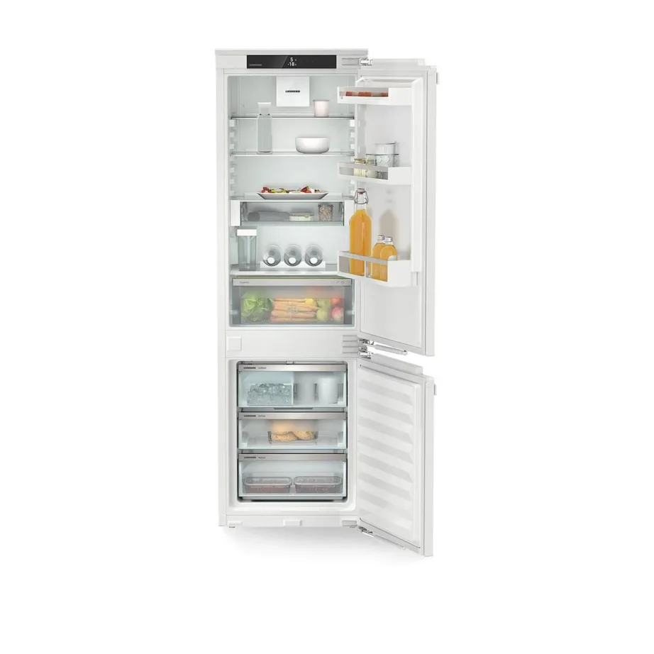 Integreeritav NoFrost külmik-sügavkülmik jäämasinaga LIEBHERR ICNd 5133, 177 cm, 183/71 L, D energiatõhusus, veepaagiga jäämasin, inverterkompressor, 34 dB, Wi‑Fi, LED, door-on-door uks