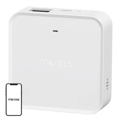 Nutikodu lüüs Matter-toega ja 110 dB alarmiga Meross MSH450MA-EU, Ethernet, 2,4 GHz Wi‑Fi, 433 MHz RF, kuni 32 seadet,