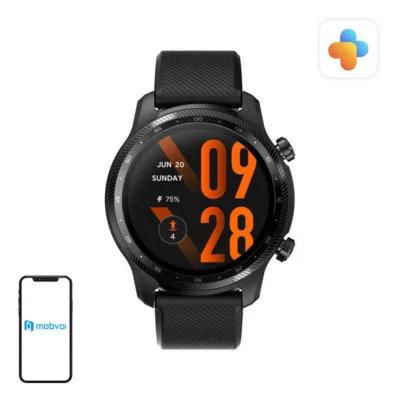 Nutikell GPS-i ja NFC-maksetega Mobvoi TicWatch Pro 3 Ultra GPS, 1,4″ AMOLED+FSTN 454 × 454, Snapdragon Wear 4100, 1 GB
