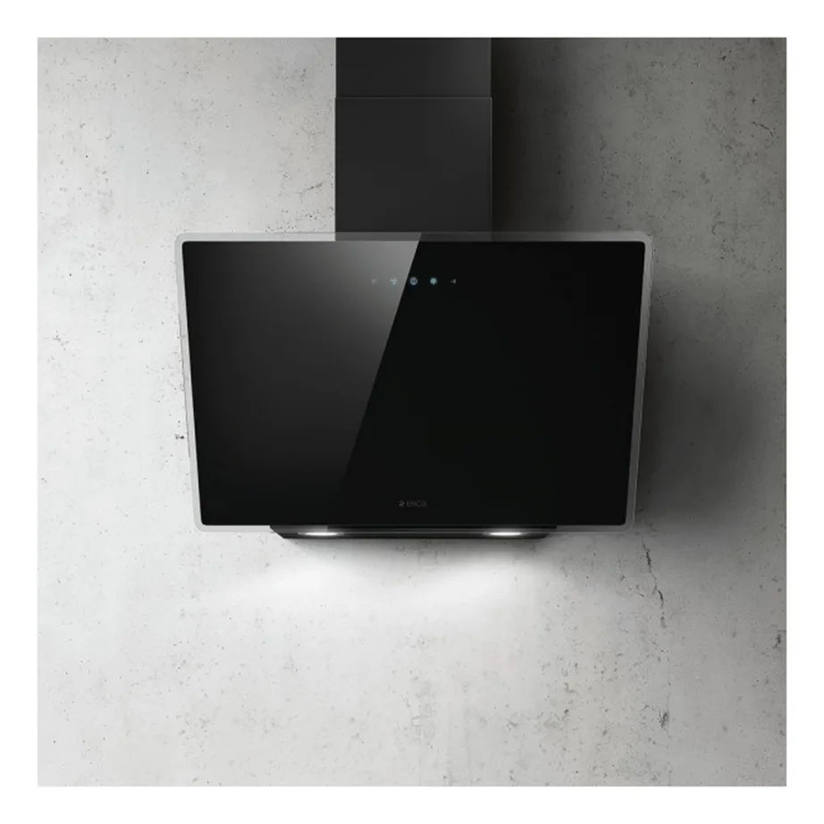 Seinale paigaldatav vertikaalne õhupuhasti Elica SHIRE BL/A/60, 60 cm, must klaas, LED valgustus, puutetundlik juhtimine, A energiaklass, õhuhulk kuni 650 m3/h, väljatõmme 150 mm