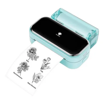 Kaasaskantav etiketiprinter termoprindiga 53/80 mm Phomemo M03-GN, must-valge, juhtmevaba, 2200 mAh aku, Phomemo