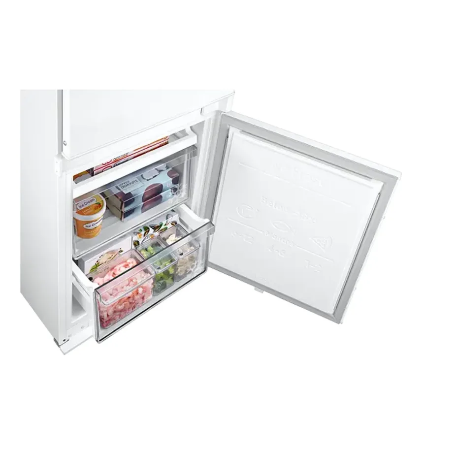 Integreeritav külmik alumise sügavkülmaga No Frost Samsung BRB80F26ADS0EO, 60 cm, 190/74 L, D-energiaklass, liughinged, 177.5x54x55 cm, Wi‑Fi, valge - 7