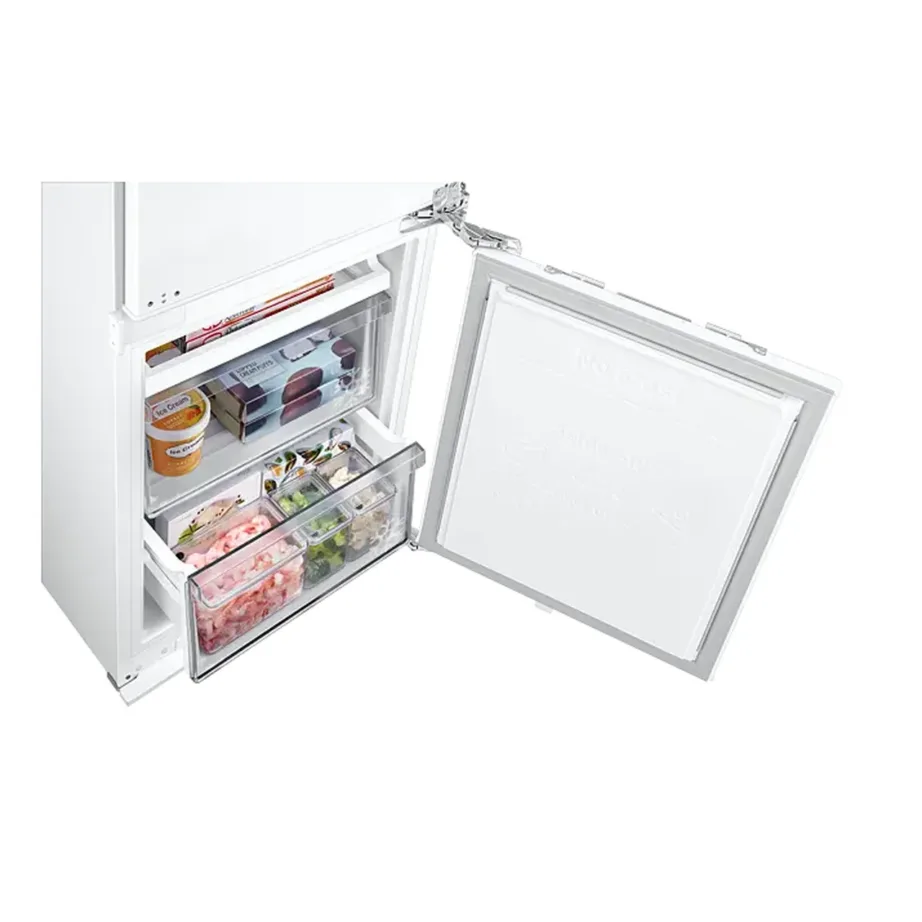 Integreeritav no frost külmik sügavkülmaga SAMSUNG BRB80F26CEF0EO, 60 cm, 193+74 l, Wi-Fi, uks-uksele paigaldus, 35 dB, LED, valge, E - 7