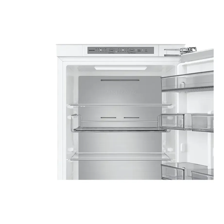 Integreeritav no frost külmik sügavkülmaga SAMSUNG BRB80F26CEF0EO, 60 cm, 193+74 l, Wi-Fi, uks-uksele paigaldus, 35 dB, LED, valge, E - 8