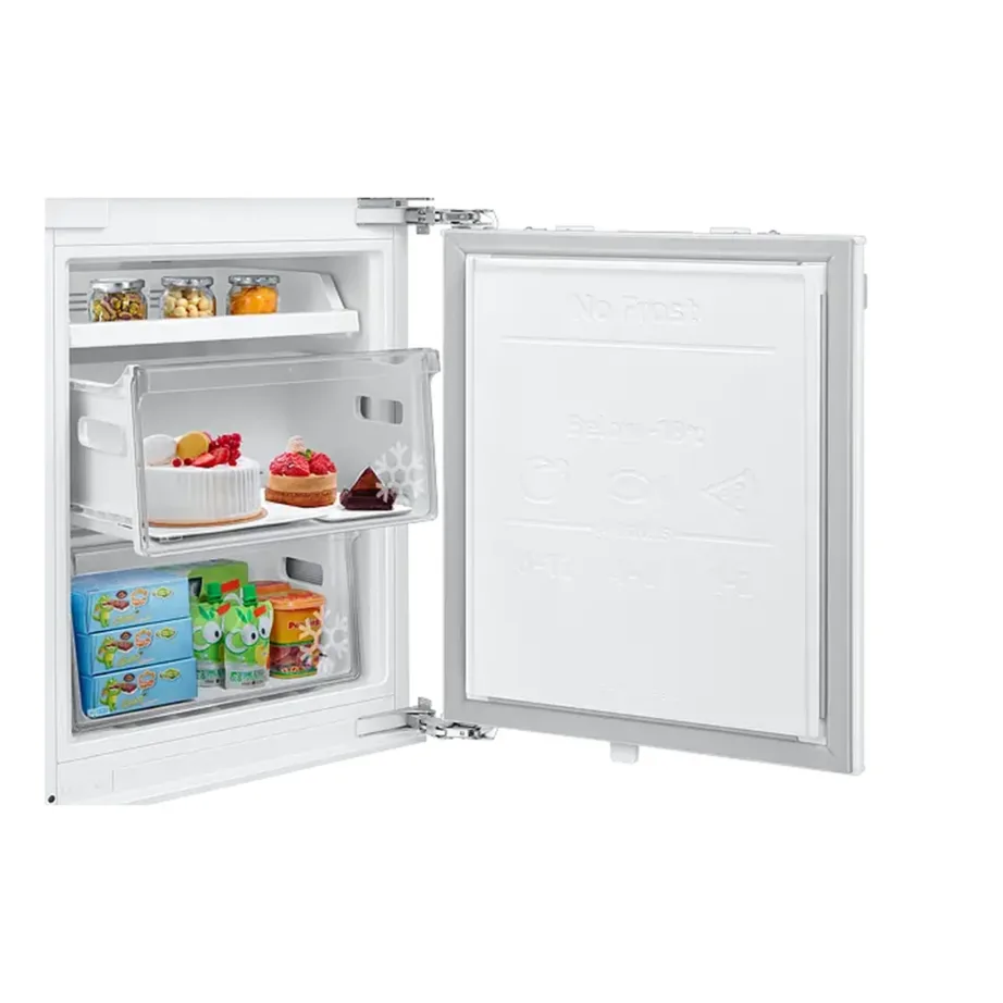 Integreeritav No Frost külmik alumise sügavkülmaga SAMSUNG BRB80F30ADF0EO, 60 cm, 224+74 L, Twin Cooling, Cool Select+, Wi‑Fi, uks-uksele paigaldus, D energiaklass, 35 dB – 12