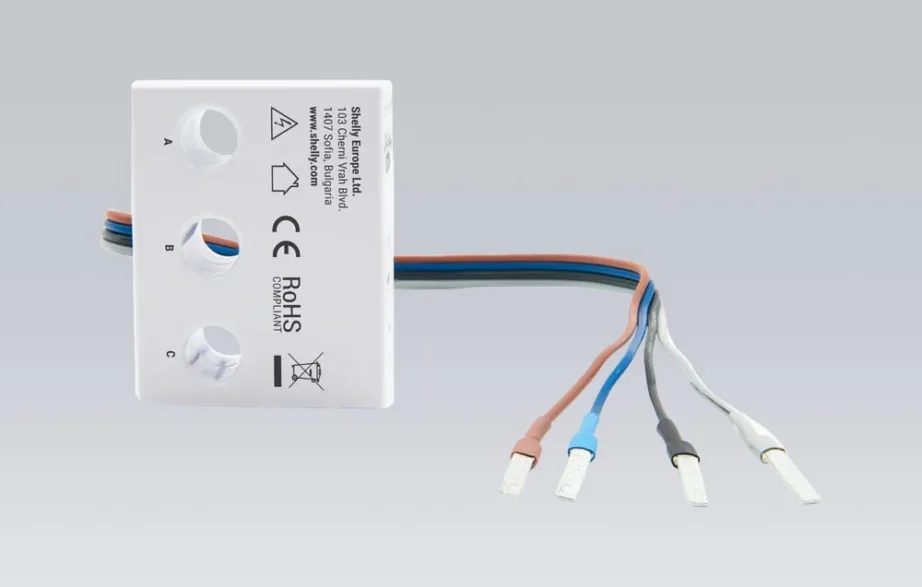 Shelly 3EM-63W Gen3 juhtmega Wi‑Fi energiamõõtja, 1/3‑kanaliline, 63 A, DIN‑liist, 4‑kvadrandi mõõtmine, 1‑min logi 7 päeva, 21×54×42 mm – 2