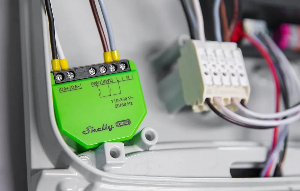 Shelly DALI Dimmer Gen3, integreeritud DALI-bussitoide kuni 5 DT6 valgustile