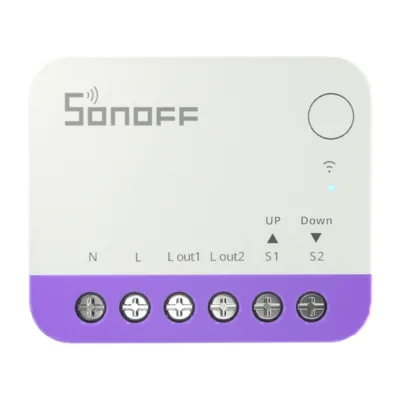 Ruloo- ja kardinamootori nutilüliti Matteri ja protsendilise juhtimisega Sonoff MINI-RBS, Wi‑Fi 2.4 GHz, 100–240 V~,