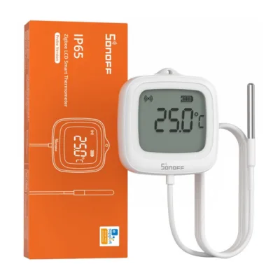 Zigbee temperatuurisensor LCD-ekraani ja 1.5 m sondiga Sonoff SNZB-02LD, 2.2", ±0.5 °C, −40…115 °C, IP65 korpus,
