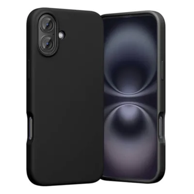 Silikoonümbris MagSafe’iga iPhone 16-le Vention KUHB0-10, vedel silikoon, must, 38 N52 magnetit, magnetjõud 7–8.5 N,