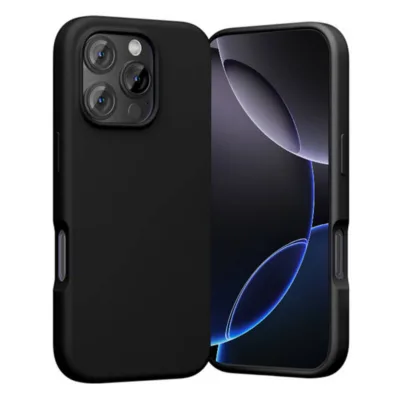 Vedelast silikoonist MagSafe'iga ümbris Vention KUHB0-40, iPhone 16 Pro Maxile, must, 38 N52 magnetit, magnetjõud