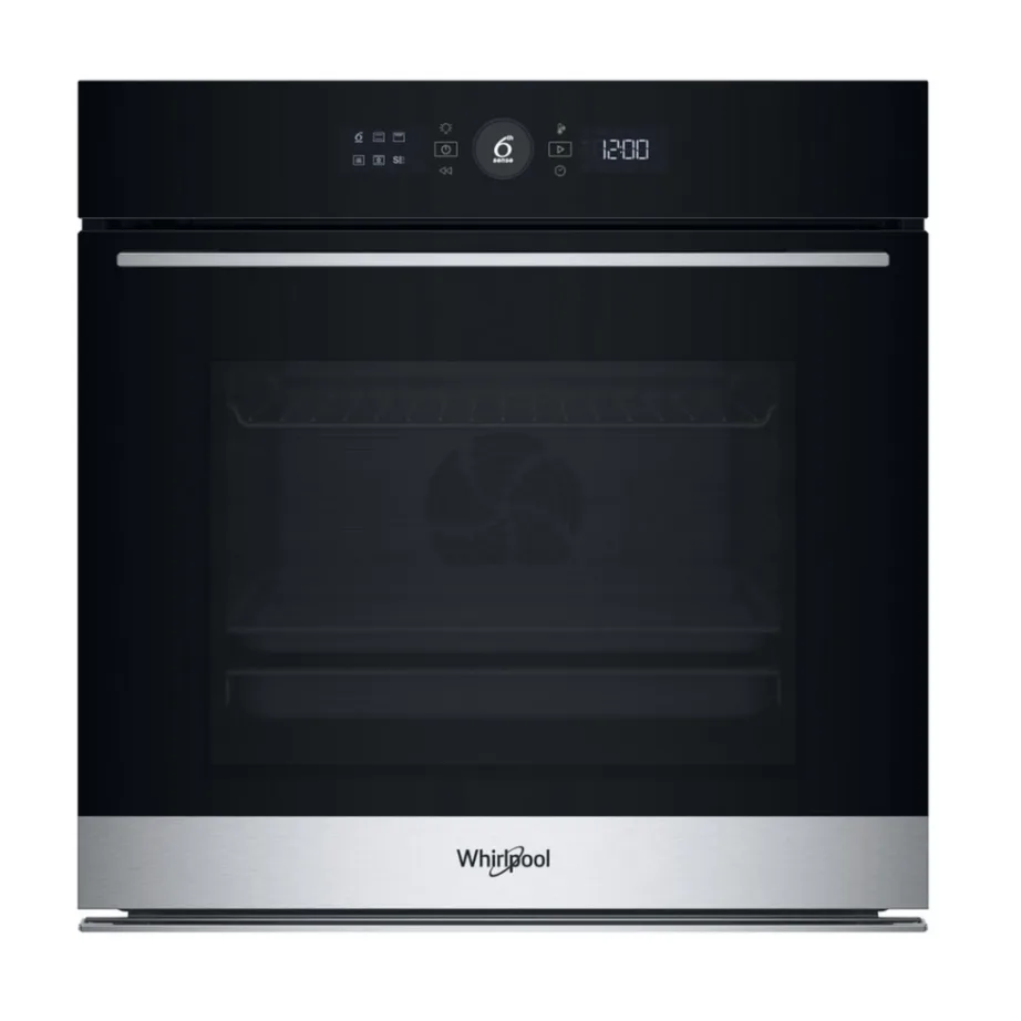 Integreeritav pürolüütiline ahi aurufunktsiooniga WHIRLPOOL WOI5S8PM1SXA, 73 L, A+ energiaklass, konvektsioon, 60 cm, roostevaba must