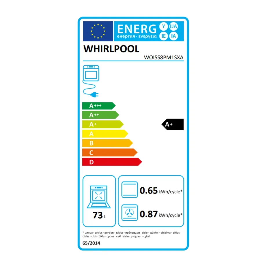 Integreeritav pürolüütiline ahi aurufunktsiooniga WHIRLPOOL WOI5S8PM1SXA, 73 L, A+ energiaklass, konvektsioon, 60 cm, roostevaba must – 3