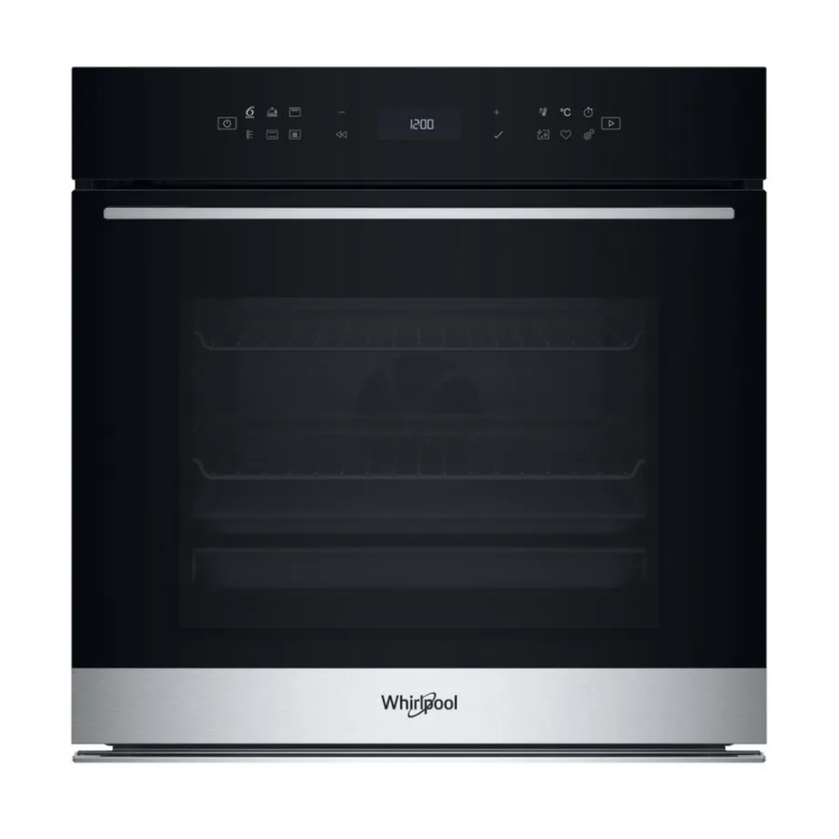Pürolüütiline lisauruga integreeritav ahi WHIRLPOOL WOI78PT1SXA, 73 L, A+, elektriline, 60 cm, roostevaba teras/must, puutetundlik klaasjuhtpaneel, 33 automaatprogrammi