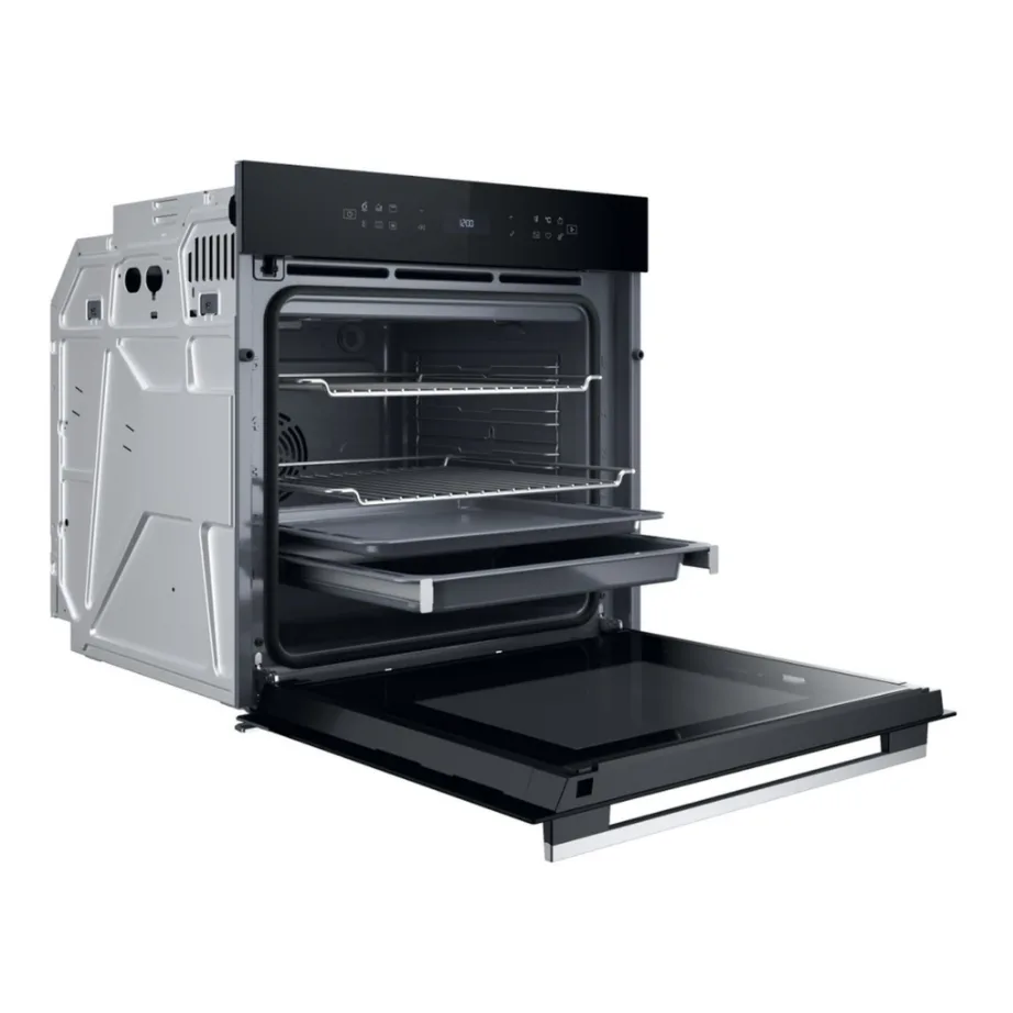 Pürolüütiline lisauruga integreeritav ahi WHIRLPOOL WOI78PT1SXA, 73 L, A+, elektriline, 60 cm, roostevaba teras/must, puutetundlik klaasjuhtpaneel, 33 automaatprogrammi – 2