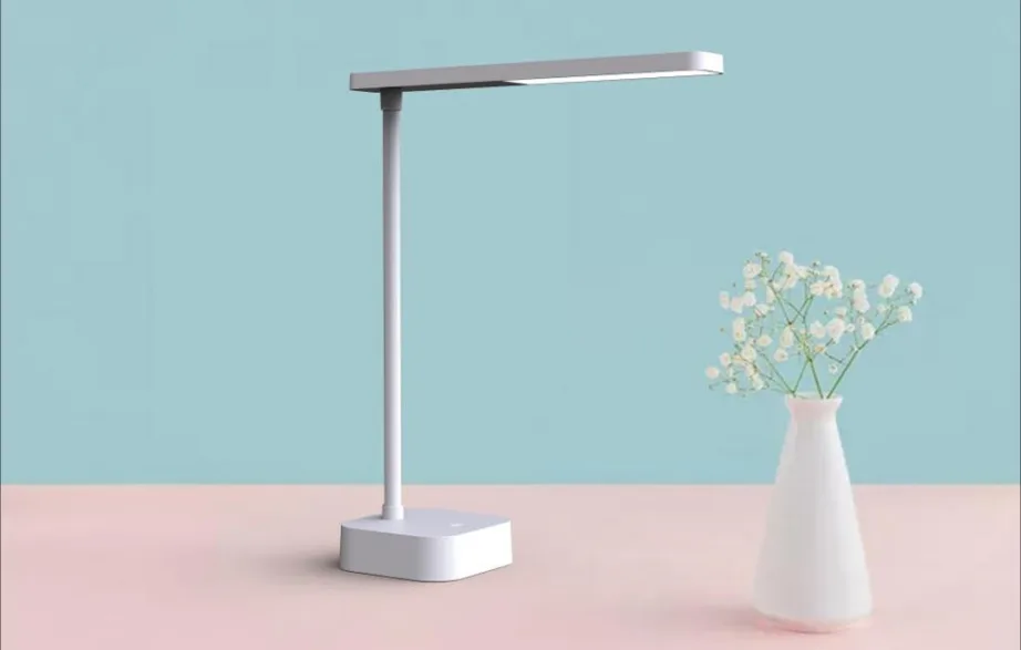 Yeelight Jasmine akuga laualamp (YLYTD‑0039), puutejuhtimine ja astmevaba hämardus, 5000 K, USB‑C, 1200 mAh, kuni 60 h, 360° pea, kokkupandav 26 × 8,5 cm, 280 g – 2