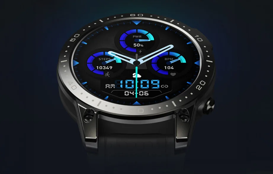 Zeblaze Ares 3 Pro nutikell (must), 1.43″ AMOLED 466 × 466, 1000 nitti, AOD, BT‑kõned, 3 ATM/IP69K, Gorilla Glass, 400 mAh (kuni 14 päeva), Bluetooth 5.2, 22 mm silikoonrihm, Android/iOS – 7