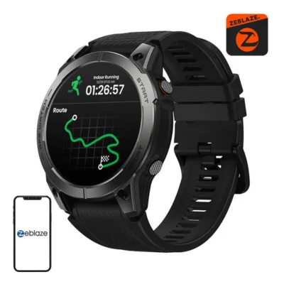 AMOLED-ekraaniga ja GPS-iga nutikell Zeblaze Stratos 3 Pro, 1.43″ 466×466, 1000 nitti, Bluetooth kõned, 400 mAh, IP68,