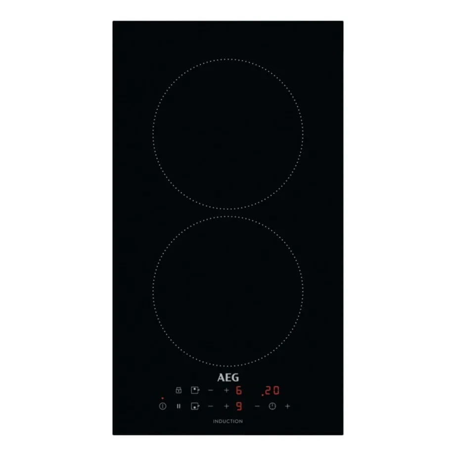 Integreeritav 2-tsooniline induktsioonpliidiplaat AEG IKB32300CB, 30 cm, 3650 W, vitrokeramika, puutetundlik juhtimine, taimer, PowerBoost, lapselukk, must