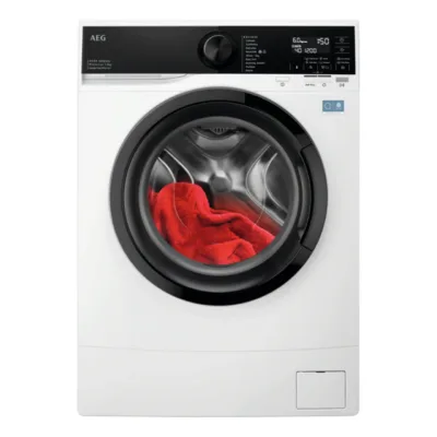 Kompaktne eeslaetav pesumasin 6 kg A-klassi AEG L6SE26DE, 60 cm, sügavus 41,6 cm, 1200 p/min, valge, ProSense