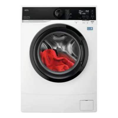 Kompaktne A-klassi pesumasin 7 kg AEG L6SE47DE, eeslaetav, 60 cm, sügavus 44.3 cm, 1400 p/min, inverter-mootor,