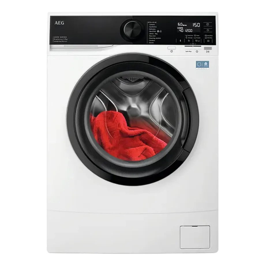 Kompaktne A-klassi pesumasin 7 kg AEG L6SE47DE, eeslaetav, 60 cm, sügavus 44.3 cm, 1400 p/min, inverter-mootor, ProSense, Hygiene programm, kiirpesu 20 min, valge – 3