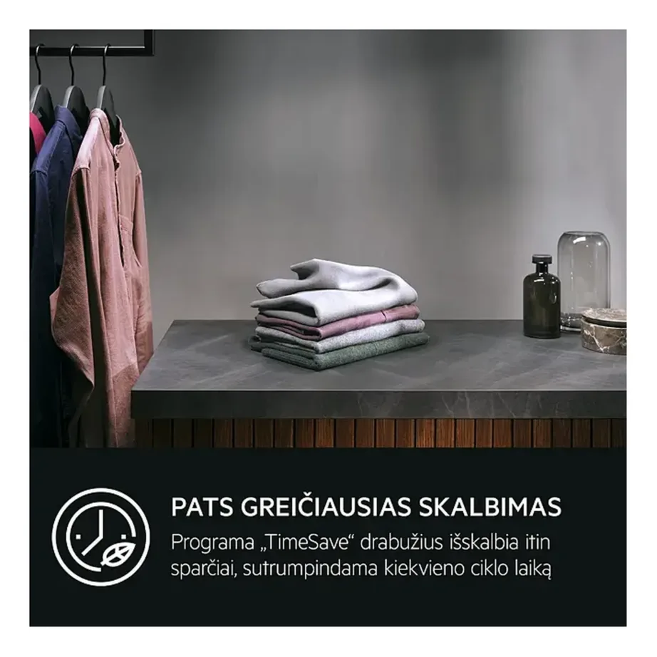 Eeslaetav pesumasin 9 kg A-klass AEG LFR61944BE, vabaseseisev, 1400 p/min, ProSense koormuseandur, MixLoad 69 min, Hygiene programm, invertermootor, lekkekaitse, lapselukk, 60x85x66 cm – 10
