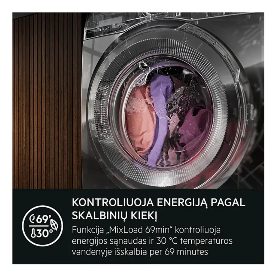 11 kg A-klassiga auruprogrammiga pesumasin AEG LFR73044SCE, eestlaetav, 1400 p/min, WiFi, vabaltseisev, 60 cm, valge – 7