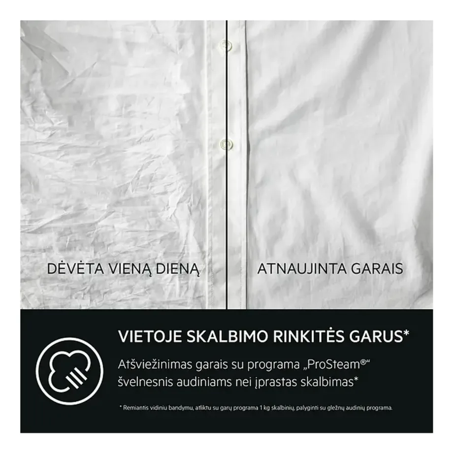 9 kg A-klassi auruprogrammiga pesumasin AEG LFR73944QE, eestlaetav, 1400 p/min, AutoDose, Wi-Fi, inverter-mootor, valge, 60 cm – 6