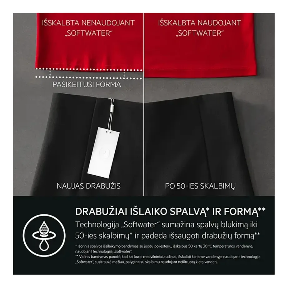 A-klassi 10 kg pesumasin SoftWater, Wi-Fi ja auruprogrammiga AEG LFR95146SUE, esiküljelt laetav, 1400 p/min, valge, 60 cm – 15