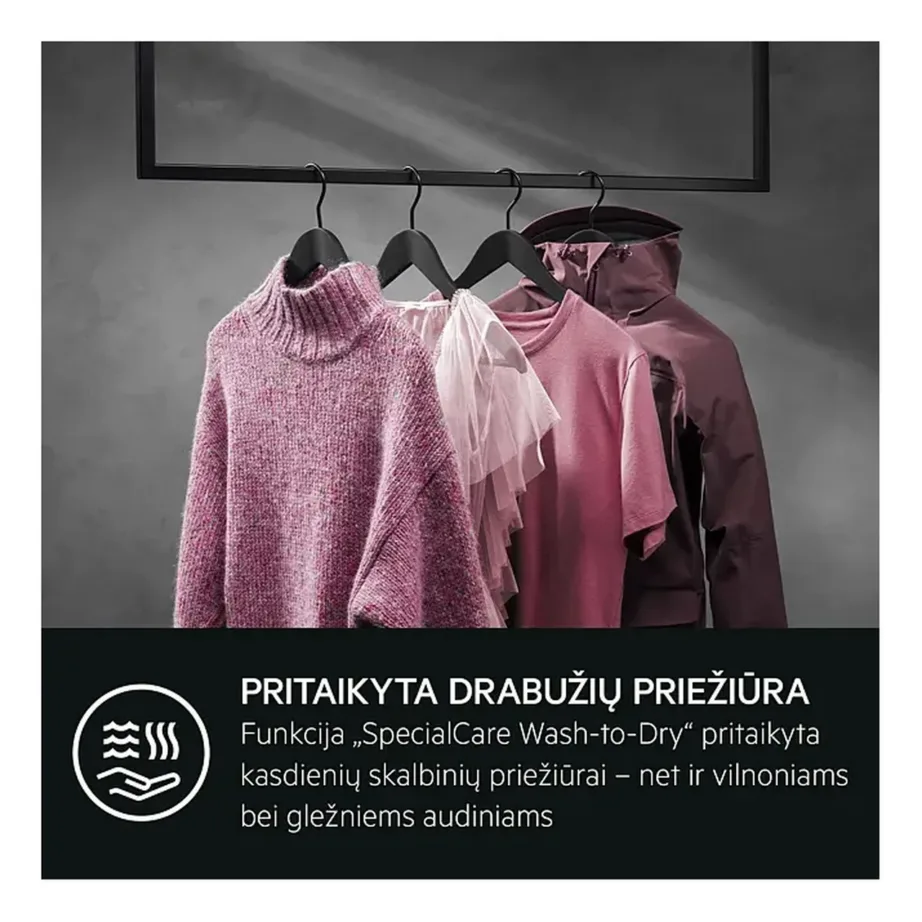 Kuivatiga pesumasin auruprogrammi ja AutoDose’iga AEG LWR73164Q, 10 kg pesu, 6 kg kuivatus, 1600 p/min, energiatõhusus A/D, Wi-Fi, 60 cm, valge – 11