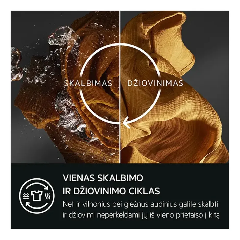 Kuivatiga pesumasin auruprogrammi ja AutoDose’iga AEG LWR73164Q, 10 kg pesu, 6 kg kuivatus, 1600 p/min, energiatõhusus A/D, Wi-Fi, 60 cm, valge – 10