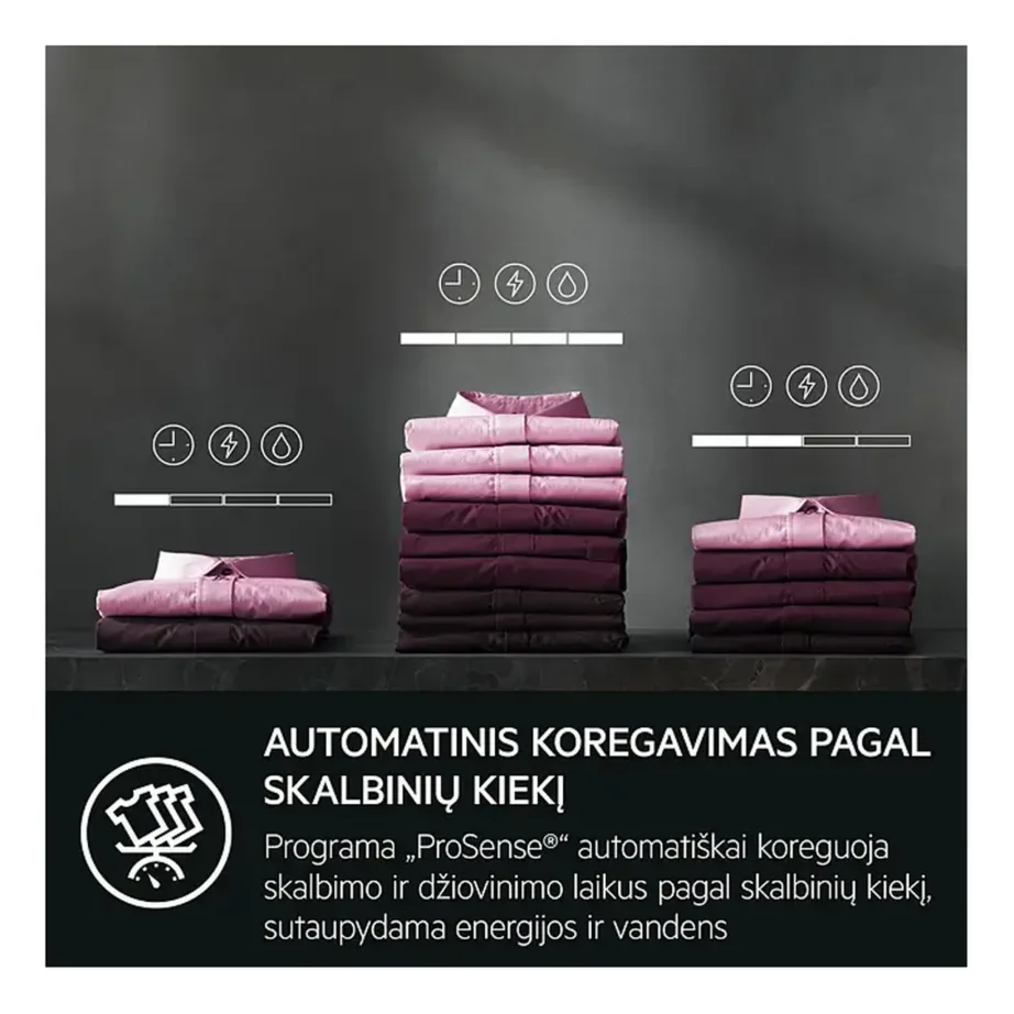 Kuivatiga pesumasin auruprogrammi ja Wi-Fi-ga AEG LWR73166OE, 10 kg pesu, 6 kg kuivatust, 1600 p/min, A-klass pesemisel, UniversalDose PODS-sahtel, inverter-mootor, tumehall – 12