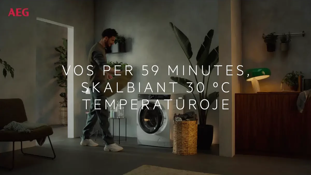 AEG LWR85165O PowerCare tehnoloogia tagab tõhusa pesu madalal temperatuuril