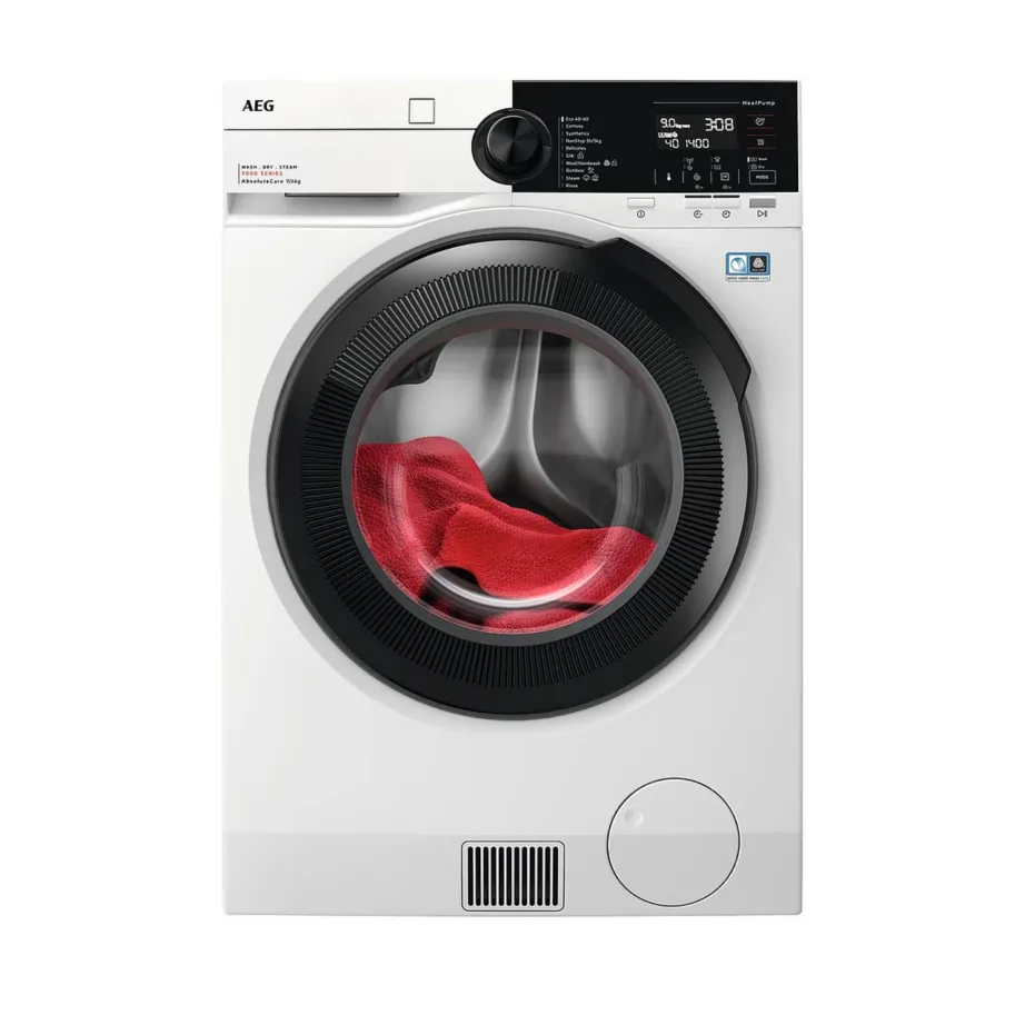 Kuivatiga pesumasin soojuspumbaga 9/6 kg AEG LWR96944B, 1400 p/min, SensiDry, Steam Refresh, PreciseLoad, inverter-mootor, vaba paigaldus, 60x66x90 cm, valge