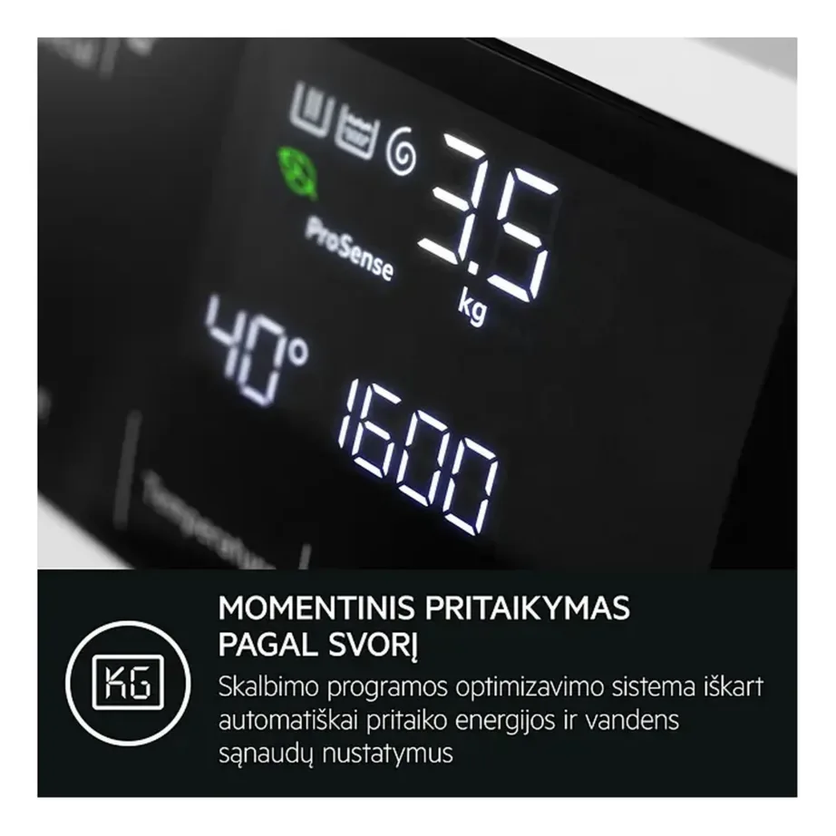 Kuivatiga pesumasin soojuspumbaga AEG LWR98165NXE, 10/6 kg, 1600 p/min, A/B energiklass, Wi‑Fi, auruprogramm, villapesu sertifikaat, valge, 60 cm, inverter-mootor – 11