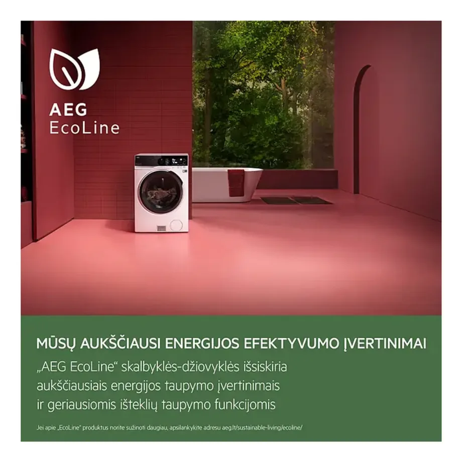 Kuivatiga pesumasin soojuspumbaga AEG LWR98165NXE, 10/6 kg, 1600 p/min, A/B energiklass, Wi‑Fi, auruprogramm, villapesu sertifikaat, valge, 60 cm, inverter-mootor – 12
