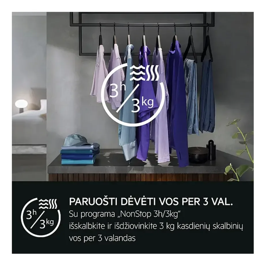 Kuivatiga pesumasin soojuspumbaga AEG LWR98165NXE, 10/6 kg, 1600 p/min, A/B energiklass, Wi‑Fi, auruprogramm, villapesu sertifikaat, valge, 60 cm, inverter-mootor – 10