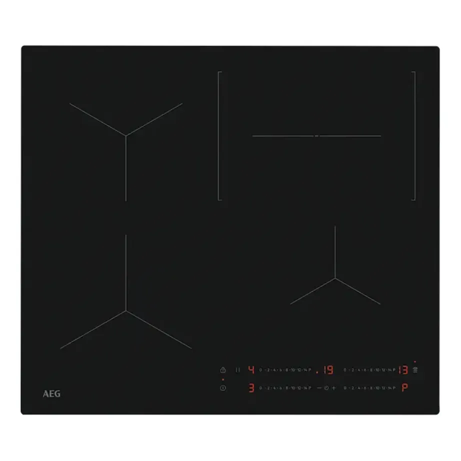 60 cm matt must induktsioonpliidiplaat AEG TO64IC0FIT, 4 keeduala, kalapanni tsoon, SaphirMatt klaas, puutetundlik liugjuhtimine, PowerBoost, Hob2Hood, 7350 W, pealt- või tasapinnaga tasa paigaldus – 4