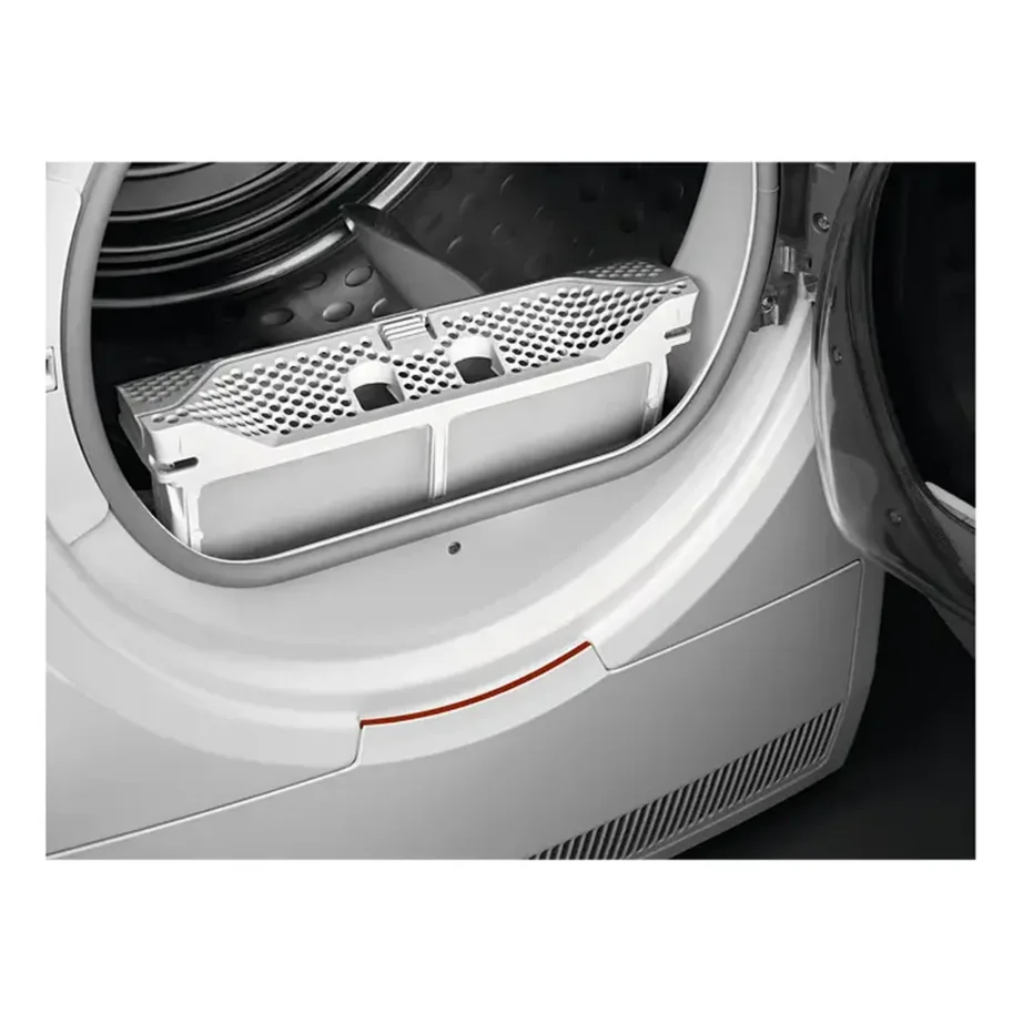 Soojuspumbaga kondensatsioonkuivati AEG TR819P4E, 9 kg, A++, D-kl, AbsoluteCare, MixDry, SensiDry, Hygiene programm, inverter-mootor, 66 dB, valge, 60×66.3×85 cm – 12