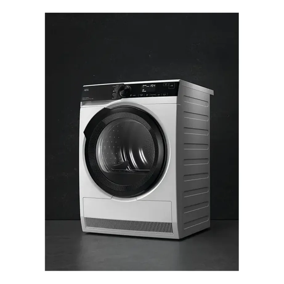 9 kg soojuspumbaga kondenskuivati AEG TR939M4ZE, A+++, 3DScan, AbsoluteCare, ProSteam auruprogramm, 63 dB, pöördkäiguga trummel, valge, 60x85x66.3 cm – 6