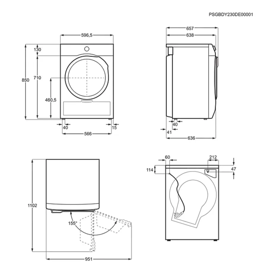 Soojuspumbaga kondentskuivati 8 kg Wi-Fi-ga AEG TR9586CE, A+++, 60 cm, 63 dB, valge – 15