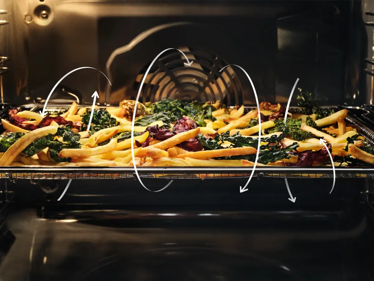 AirFry alus AEG ahjus krõbedate friikartulite ja suupistete jaoks