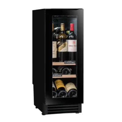 Integreeritav 30 cm veinikülmik 1 tsooniga Avintage AVU23TB1, 22 pudelit, LED-valgustus, must klaasuks, elektrooniline