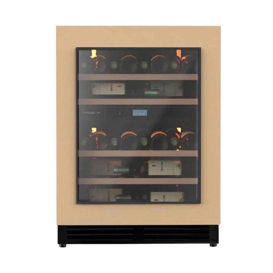 Integreeritav kahe tsooniga veinikülmik 47 pudelile Avintage AVU50PANEL, 60 cm, must, Wi-Fi, LED valgustus, esiventilatsioon